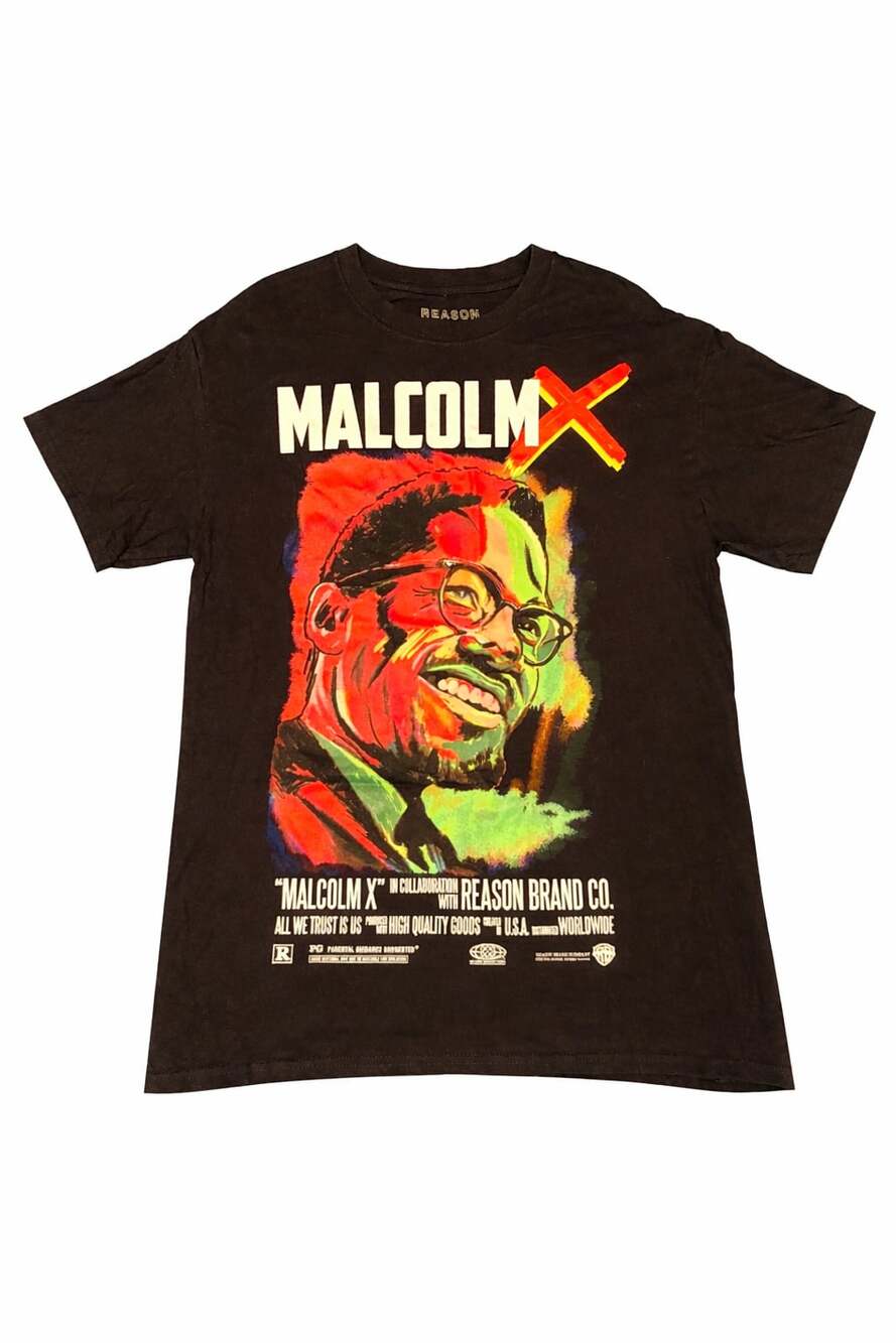 Reason Clothing x Malcolm X Portrait Graphic T-Shirt